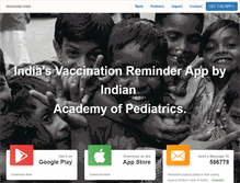 Tablet Screenshot of immunizeindia.org